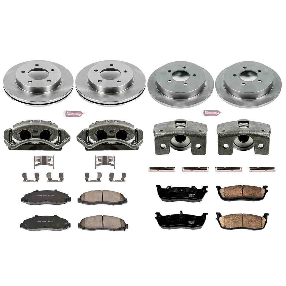 Power Stop 00-03 Ford F-150 Front & Rear Autospecialty Brake Kit w/Calipers