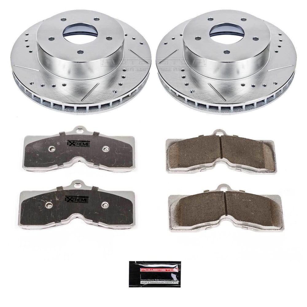 Power Stop 63-82 Chevrolet Corvette Front Z26 Street Warrior Brake Kit