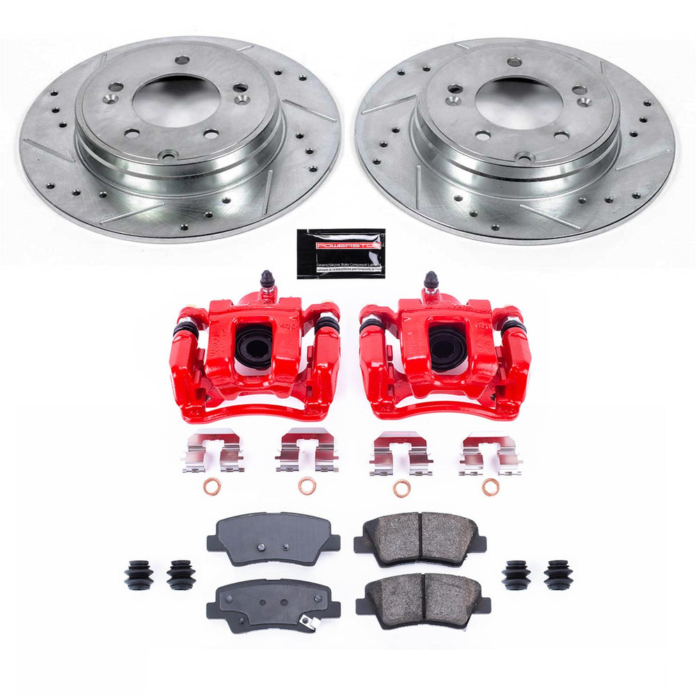 Power Stop 10-15 Hyundai Sonata Rear Z23 Evolution Sport Brake Kit w/Calipers