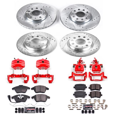 Power Stop 2010 Volkswagen Golf Front & Rear Z23 Evolution Sport Brake Kit w/Calipers