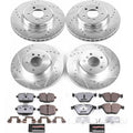 Power Stop 12-16 BMW 640i Front & Rear Z26 Street Warrior Brake Kit