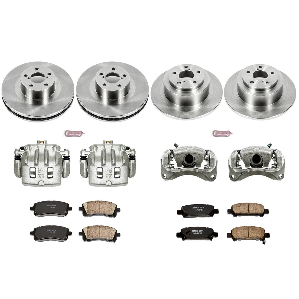Power Stop 2001 Subaru Legacy Front & Rear Autospecialty Brake Kit w/Calipers