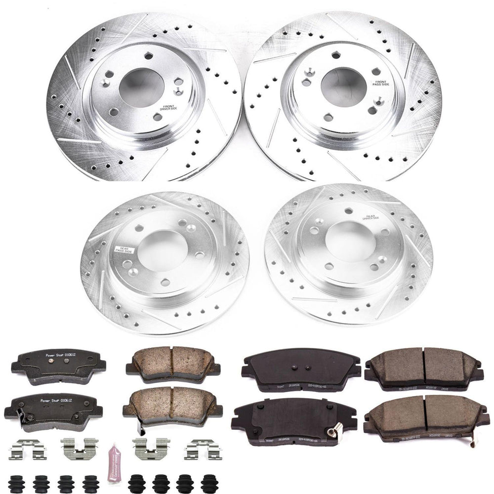 Power Stop 17-19 Hyundai Elantra Front & Rear Z23 Evolution Sport Brake Kit
