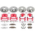 Power Stop 03-04 Ford Mustang Front & Rear Z26 Street Warrior Brake Kit w/Calipers