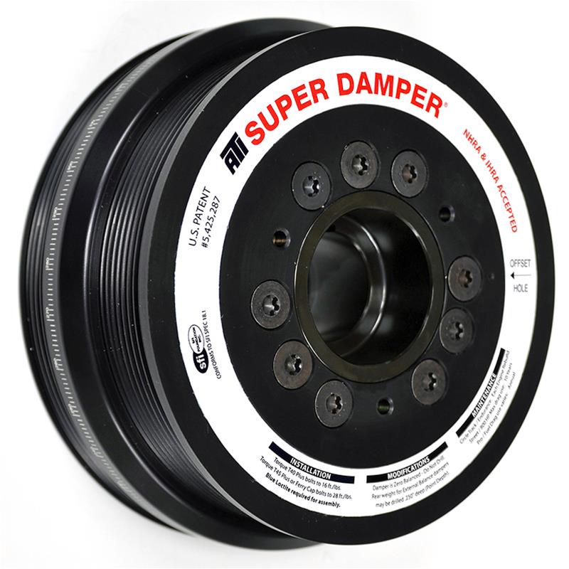 ATI Damper - 7.48in - Alum - 8/4 Grv - LS7 - Y Body - Gen 5 Z28 - LS3 - 10 Per UD - OEM A/C - 3 Ring