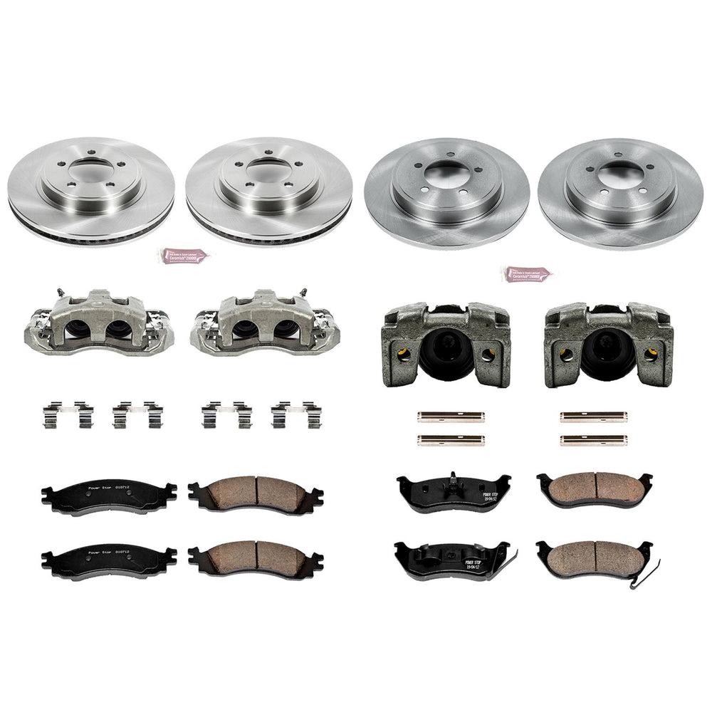 Power Stop 06-10 Ford Explorer Autospecialty Kit w/ Calipers - Front and Rear