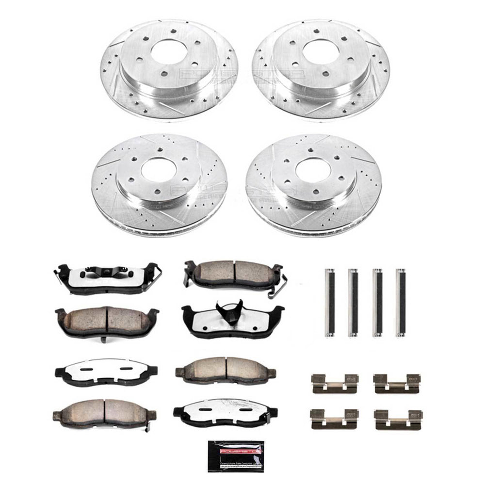 Power Stop 04-05 Infiniti QX56 Front & Rear Z36 Truck & Tow Brake Kit