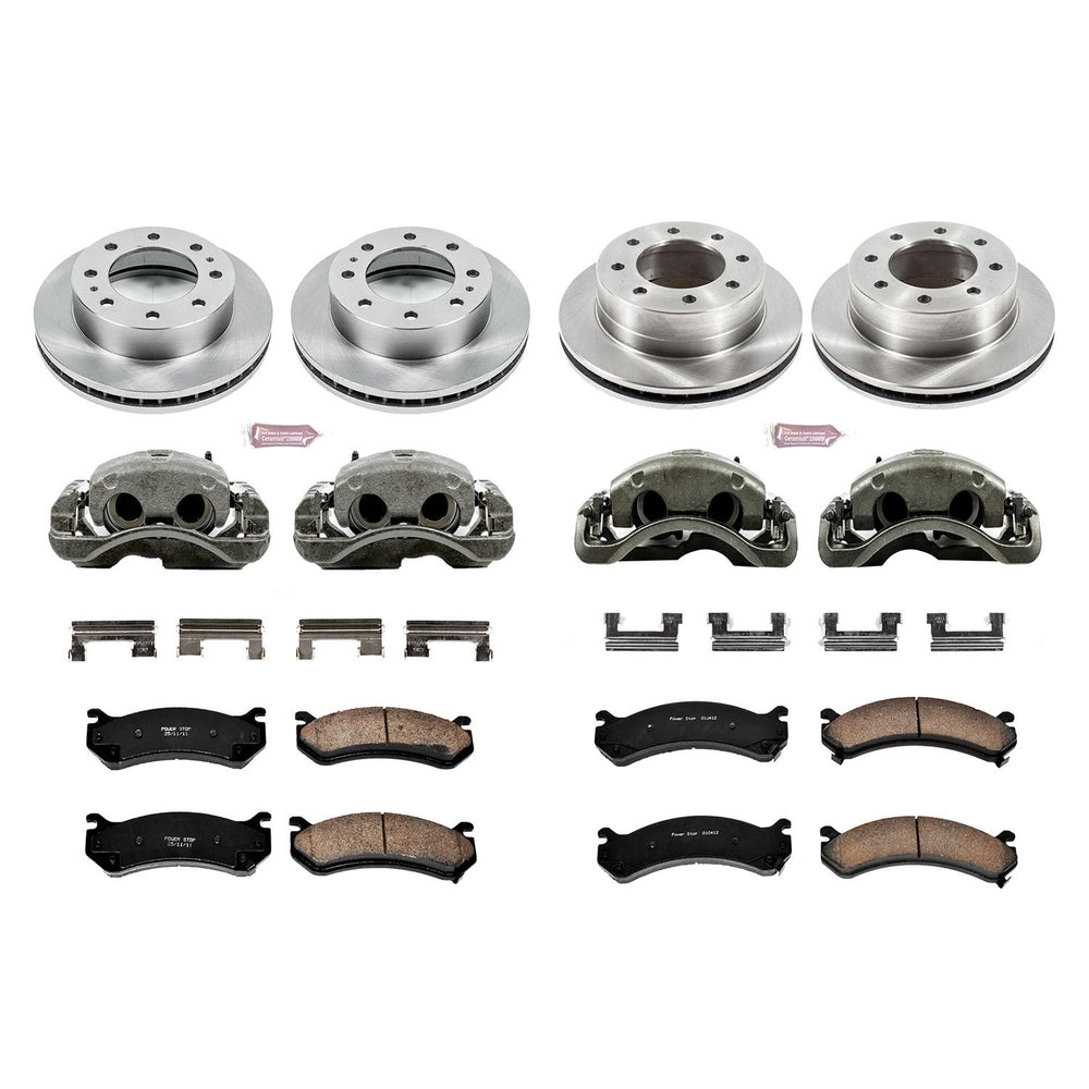 Power Stop 2003 Chevrolet Silverado 1500 HD Front & Rear Autospecialty Brake Kit w/Calipers