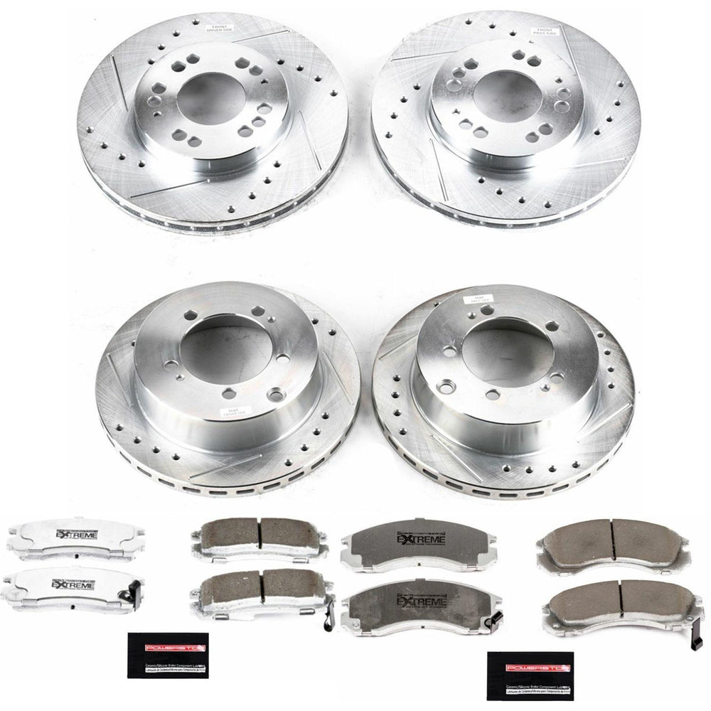 Power Stop 91-96 Dodge Stealth Front & Rear Z26 Street Warrior Brake Kit