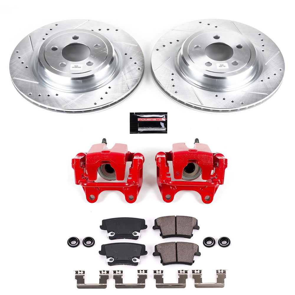 Power Stop 06-14 Dodge Charger Rear Z23 Evolution Sport Brake Kit w/Calipers