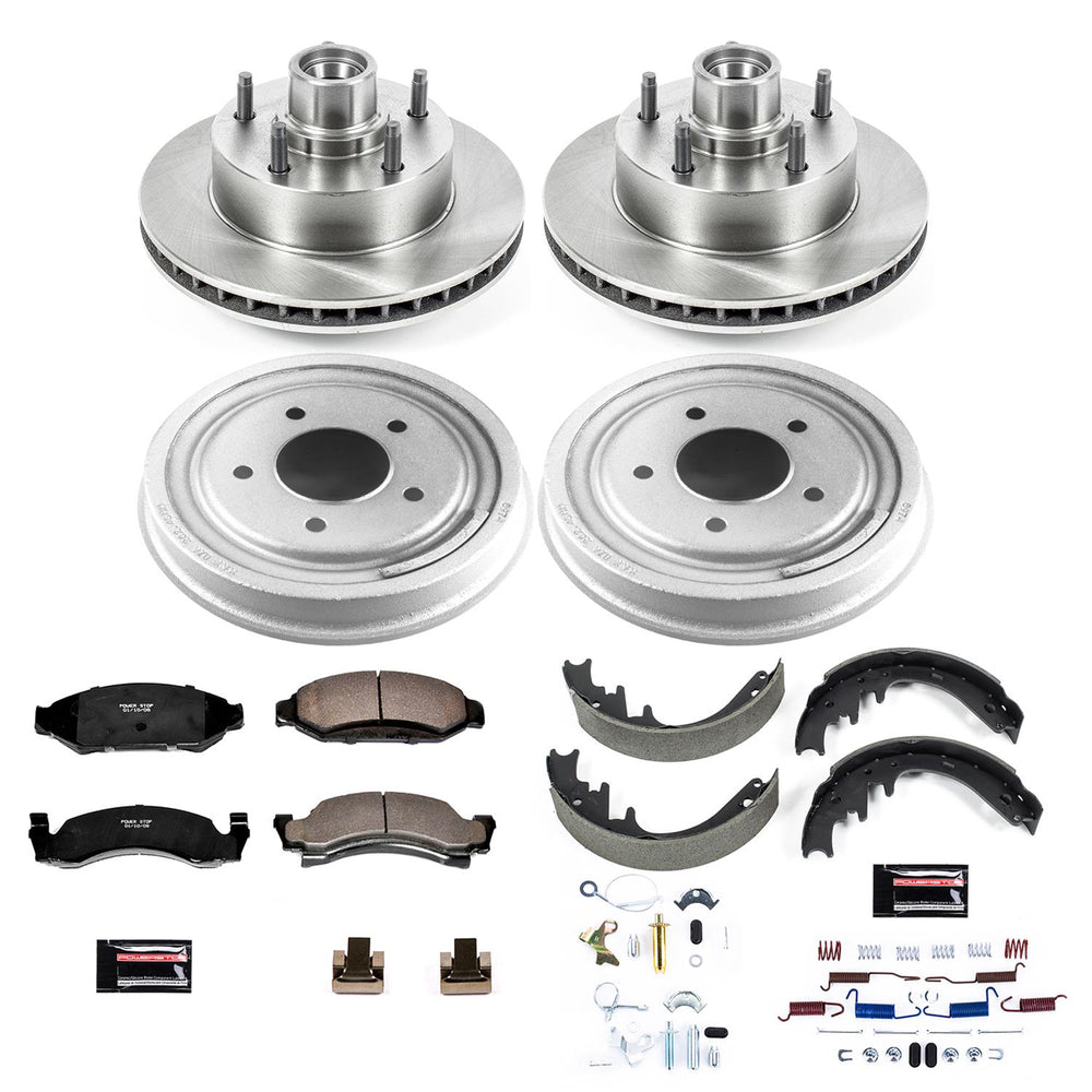 Power Stop 87-89 Ford F-150 Front & Rear Autospecialty Drum Kit