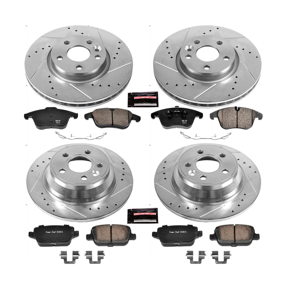 Power Stop 07-11 Volvo S80 Front & Rear Z23 Evolution Sport Brake Kit
