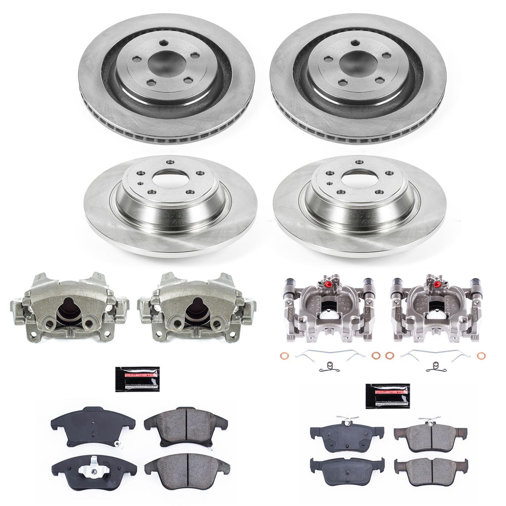 Power Stop 13-16 Ford Fusion Front & Rear Autospecialty Kit w/Cals