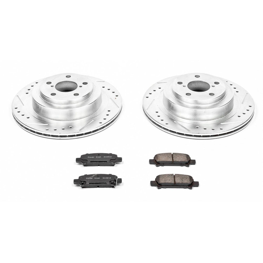 Power Stop 05-09 Subaru Legacy Rear Z23 Evolution Sport Brake Kit w/Calipers
