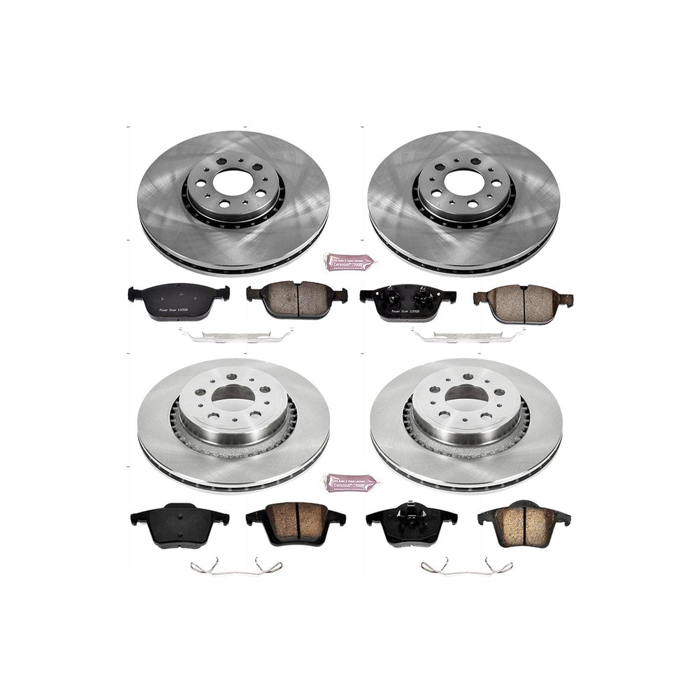 Power Stop 03-14 Volvo XC90 Front & Rear Autospecialty Brake Kit