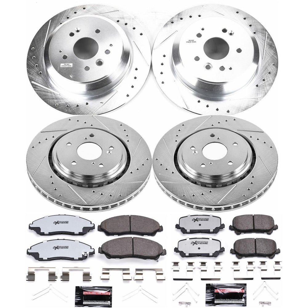 Power Stop 14-16 Acura MDX Front & Rear Z36 Truck & Tow Brake Kit