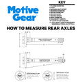 AXLE SHAFT GM 7.5 8.0 CAMARO/FIREBIRD STYLE 199396 L/R 32IN 28 SPL.