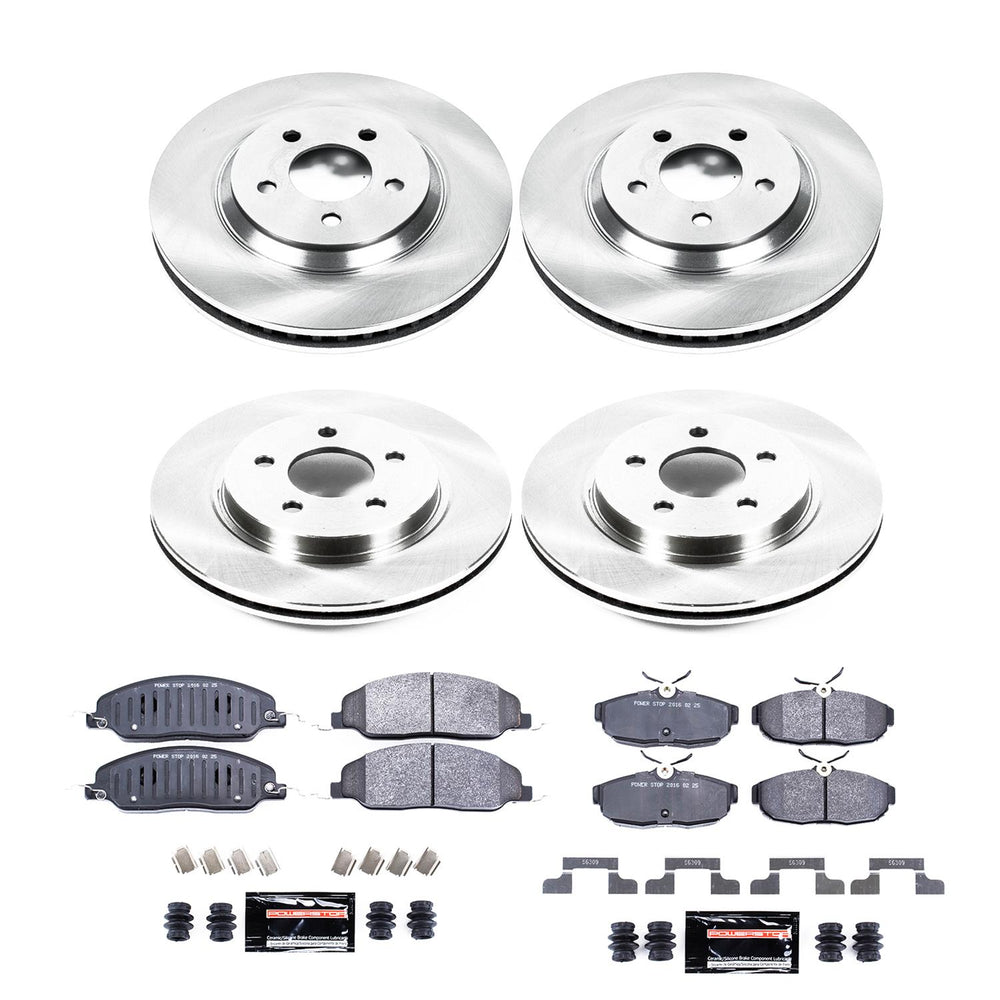 Power Stop 05-10 Ford Mustang Front & Rear Track Day Brake Kit