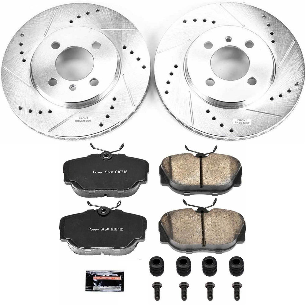 Power Stop 91-92 BMW 318i Front Z23 Evolution Sport Brake Kit w/Calipers