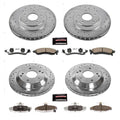 Power Stop 88-96 Chevrolet Corvette Front & Rear Z26 Street Warrior Brake Kit
