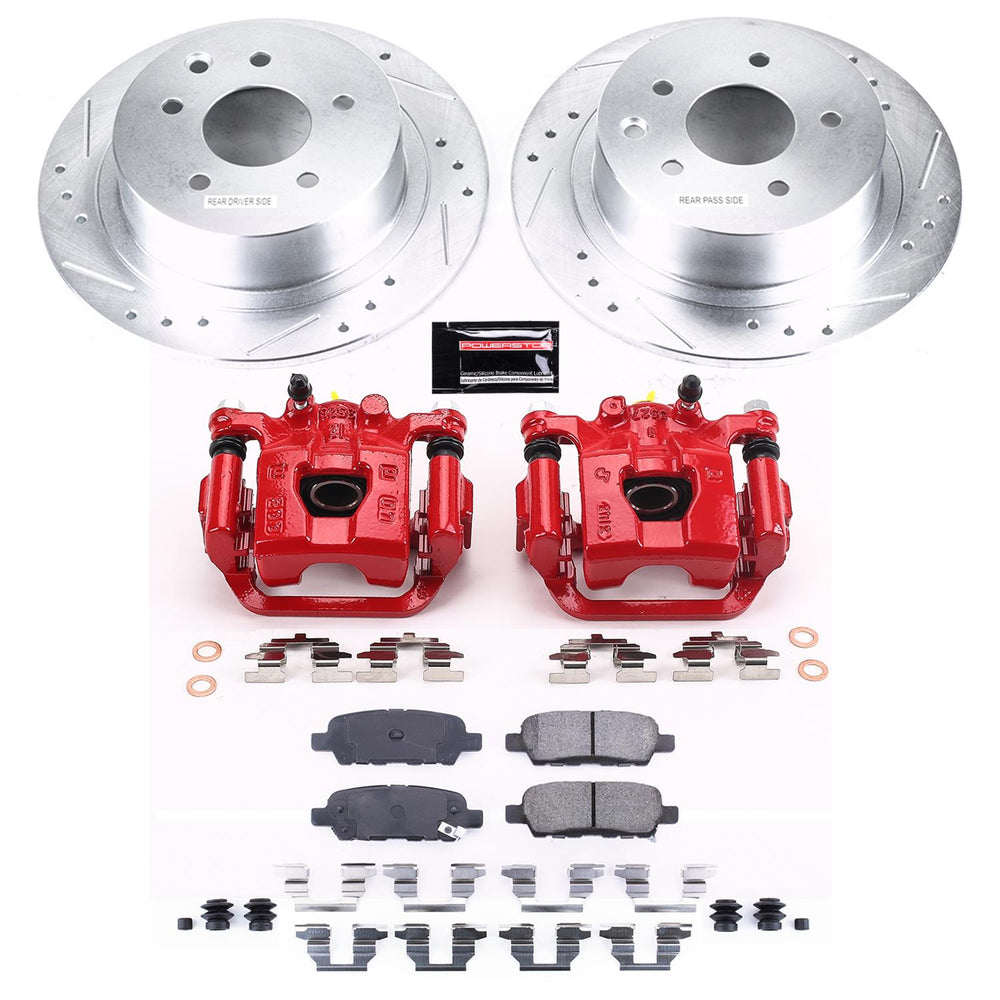 Power Stop 07-10 Nissan Sentra Rear Z23 Evolution Sport Brake Kit w/Calipers