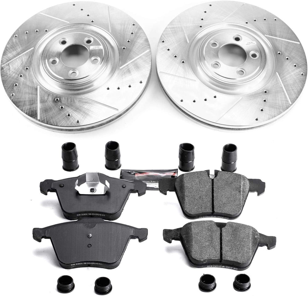 Power Stop 2018 Jaguar XJ Front Z23 Evolution Brake Kit
