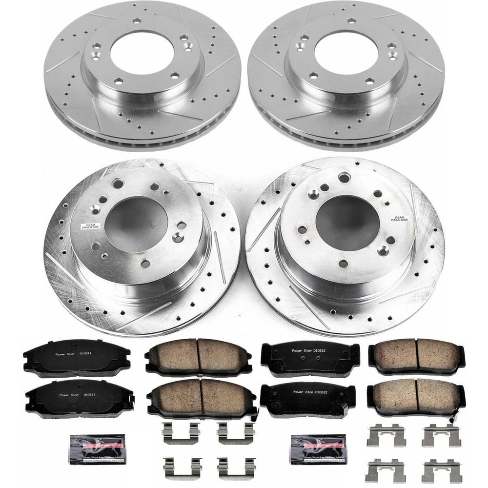 Power Stop 07-09 Kia Sorento Front & Rear Z23 Evolution Sport Brake Kit