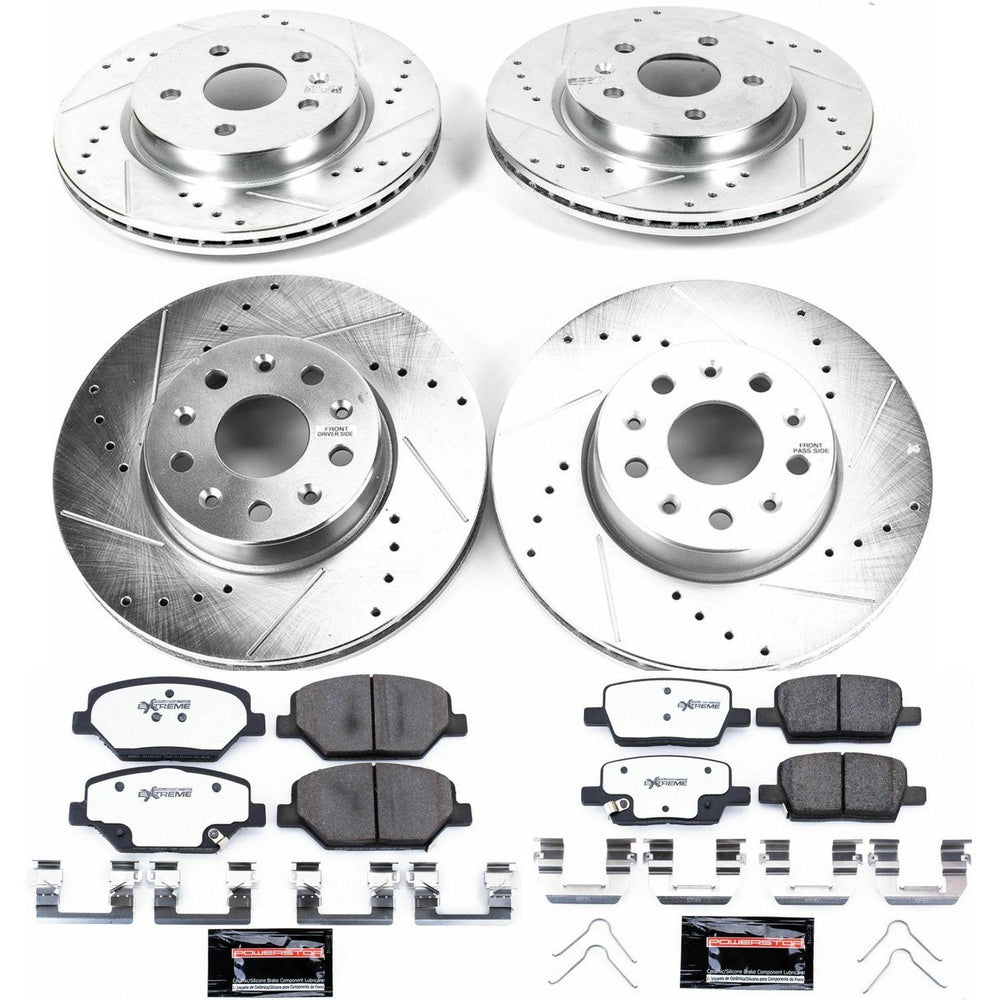 Power Stop 16-19 Chevrolet Camaro Front & Rear Z26 Street Warrior Brake Kit