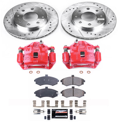 Power Stop 03-05 Hyundai Elantra Front Z23 Evolution Sport Brake Kit w/Calipers
