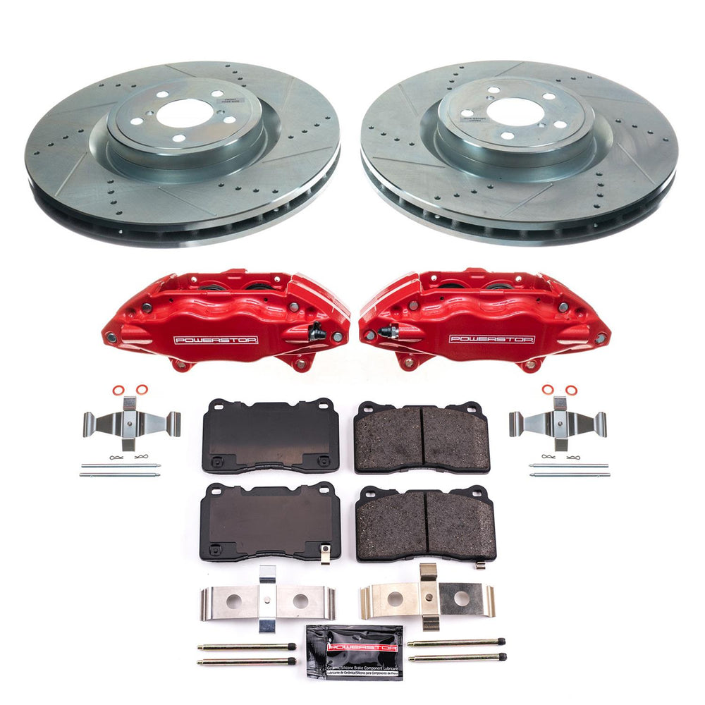 Power Stop 2004 Subaru Impreza Front Z23 Evolution Kit w/Calipers