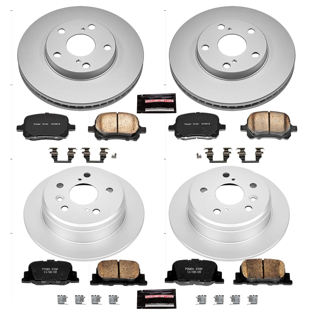Power Stop 00-01 Lexus ES300 Front & Rear Z17 Evolution Geomet Coated Brake Kit