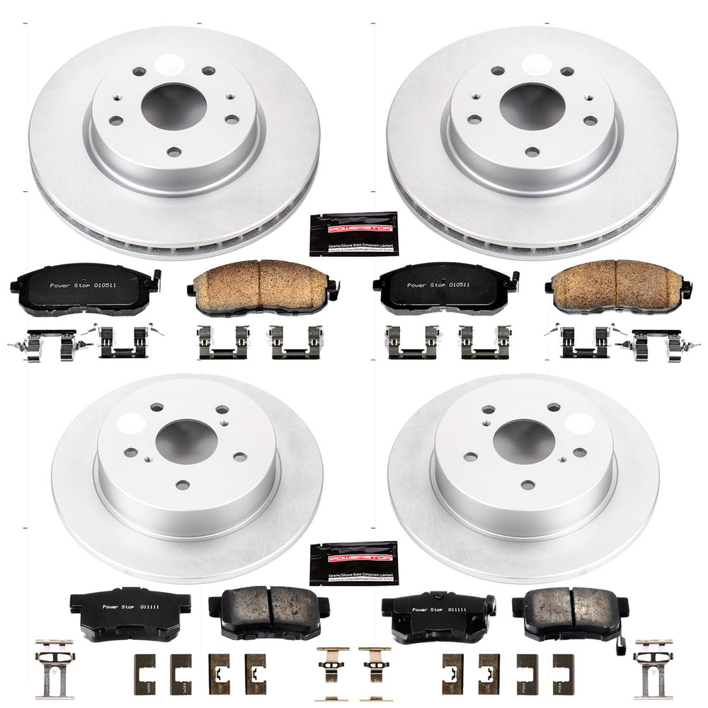 Power Stop 07-13 Suzuki SX4 Front & Rear Z17 Evolution Geomet Coated Brake Kit