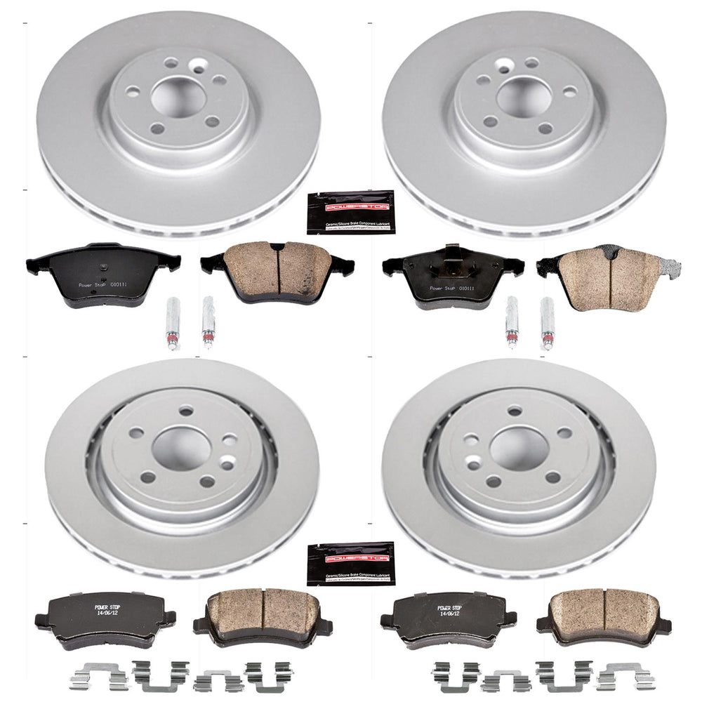 Power Stop 15-18 Volvo S60 Front & Rear Z23 Evolution Sport Coated Brake Kit