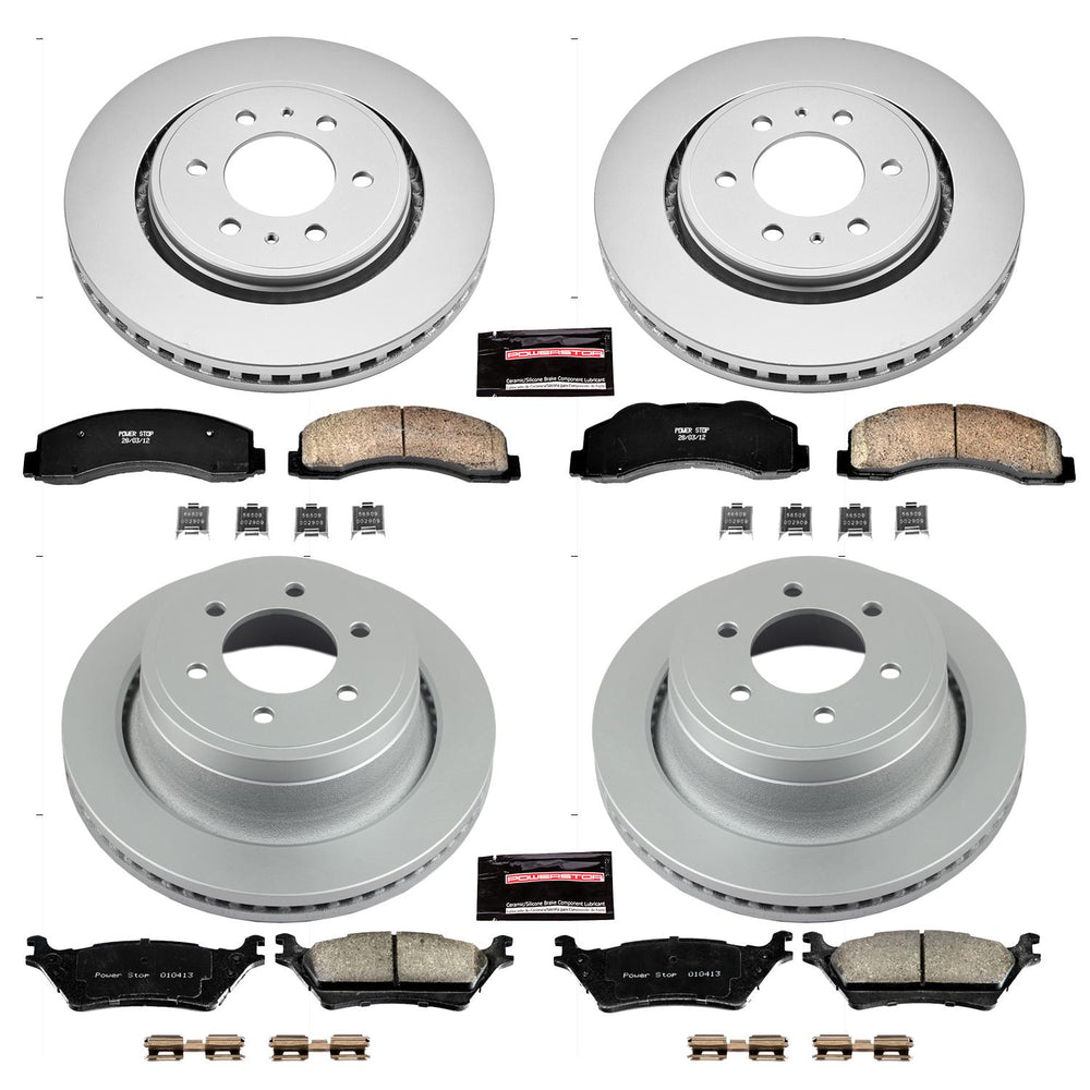Power Stop 12-18 Ford F-150 Front & Rear Z17 Evolution Geomet Coated Brake Kit