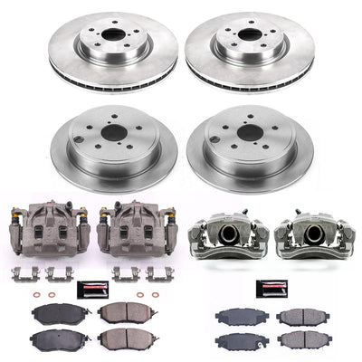 Power Stop 15-19 Subaru WRX Autospecialty Kit w/ Calipers - Front and Rear