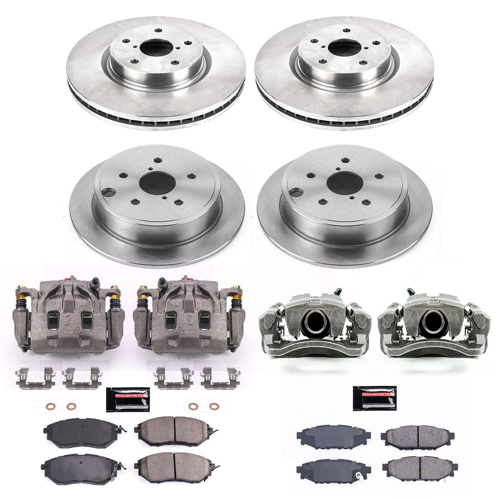 Power Stop 15-19 Subaru WRX Autospecialty Kit w/ Calipers - Front and Rear