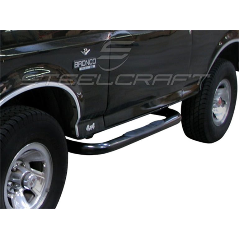 8096 BRONCO/FSERIES PU STD CAB 3IN NERF BAR SS