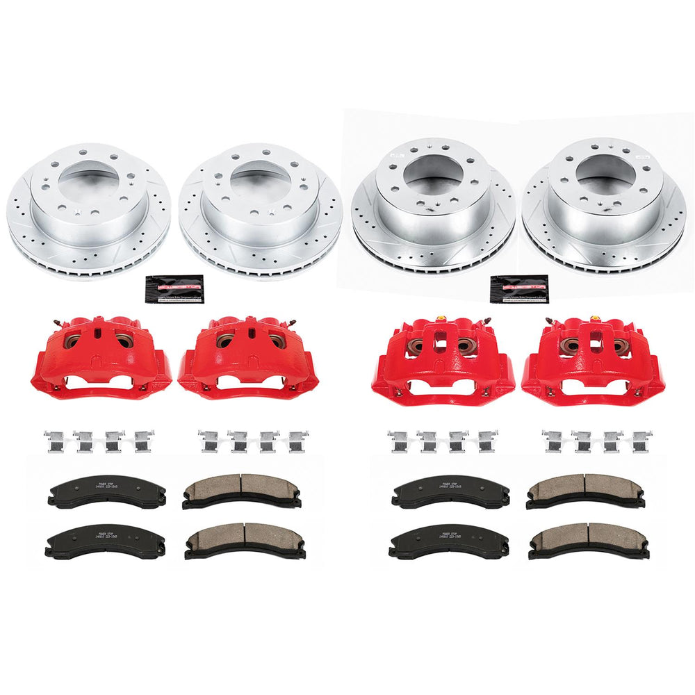 Power Stop 15-19 Chevrolet Silverado 2500 HD Z23 Evolution Kit w/ Calipers - Front and Rear