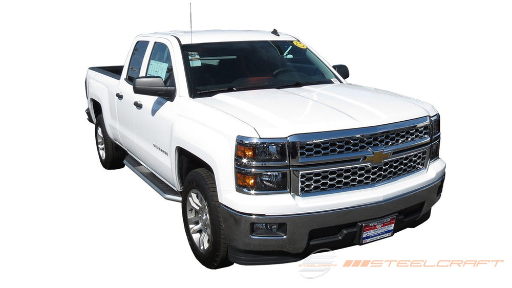 0718 SILVERADO/SIERRA 1500/2500/3500 EXT/DBL CAB 76IN RUN BOARD(EXCL DIESEL W/D