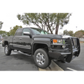0718 SILVERADO/SIERRA EXTENDED/DOUBLE CAB 4X SERIES SIDEBARS TEXTRUED BLACK