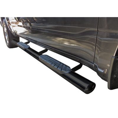 0918 RAM 1500 CREW CAB SEMI GLOSS BLACK 4IN STRAIGHT SIDEBARS