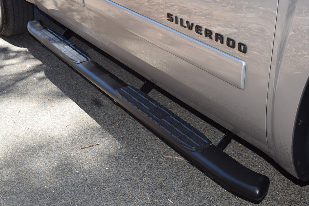 19C RANGER XL/XLT/LARIAT SUPER CAB BLACK S/S 4IN OVAL BLACKOUT SERIES SIDEBARS