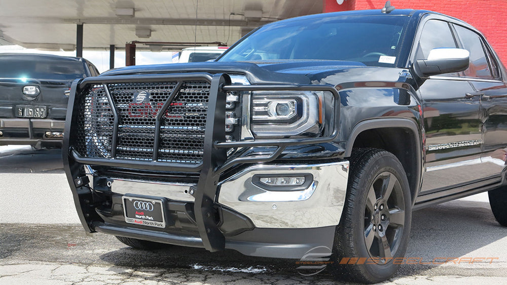 1418 GMC SIERRA 1500 HD GRILL GUARDS BLACK