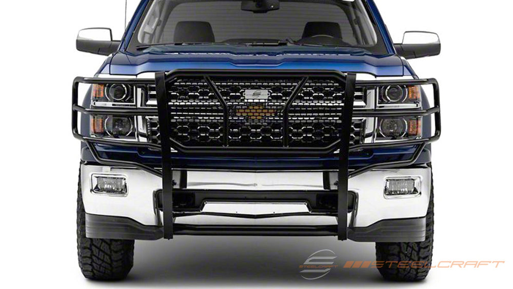 1418 SILVERADO 1500 / 2019 SILVERADO LD MODEL HD GRILL GUARD BLACK