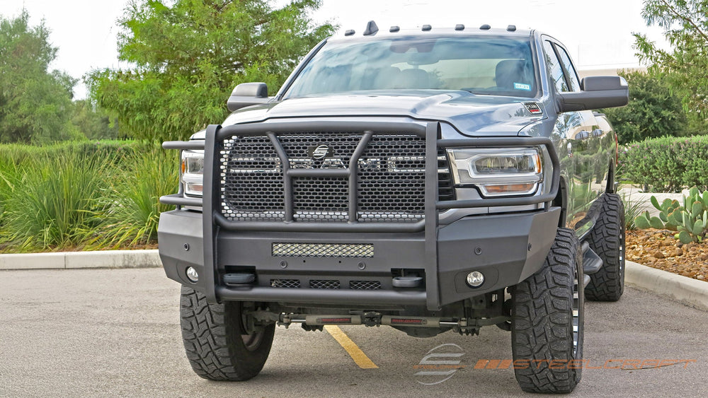 19C RAM 2500/3500 FINE TEXTURED BLACK ELEVATION FRONT BUMPER
