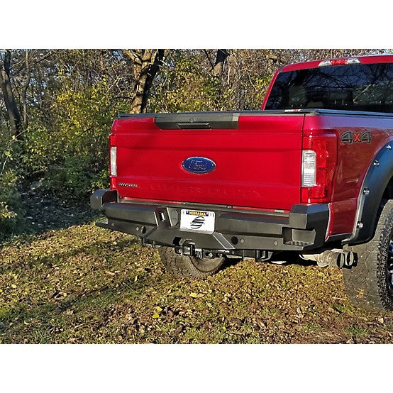 17C F250/F350 ELEVATION REAR REPLACEMENT BUMPER BLACK