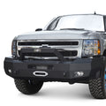0713 SILVERADO 1500 TEXTURED BLACK ELEVATION BULLNOSE FRONT BUMPER