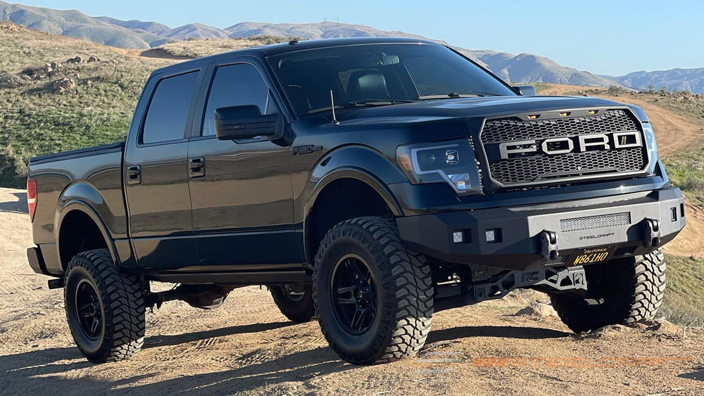 0914 F150 FORTIS FRONT BUMPER TEXTURED BLACK