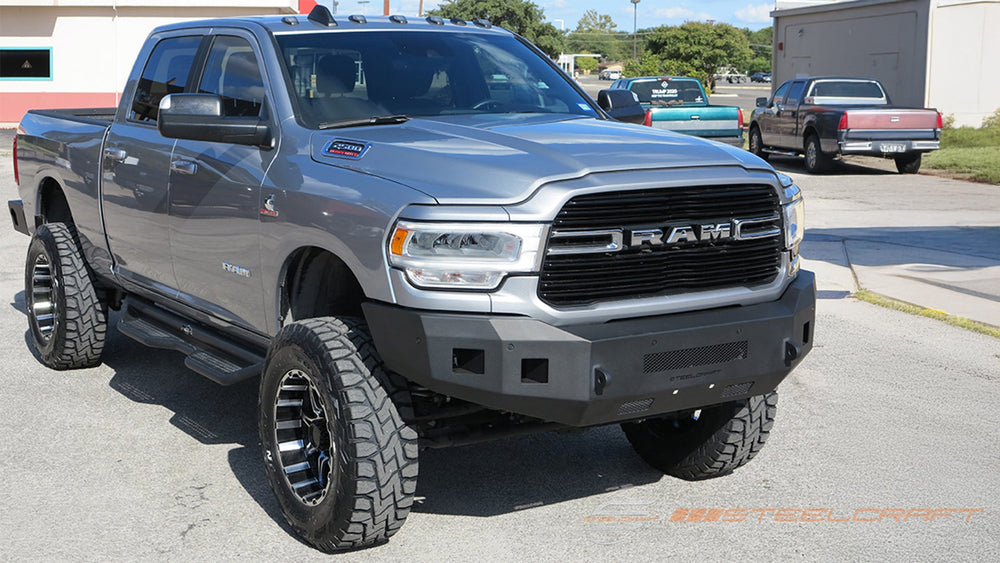 19C RAM 2500/3500 TEXTURED BLACK FORTIS FRONT BUMPER