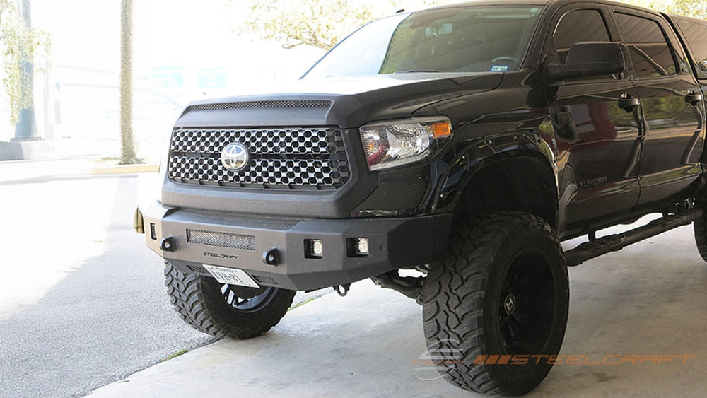 0721 TUNDRA FORTIS FRONT BUMPER TEXTURED BLACK